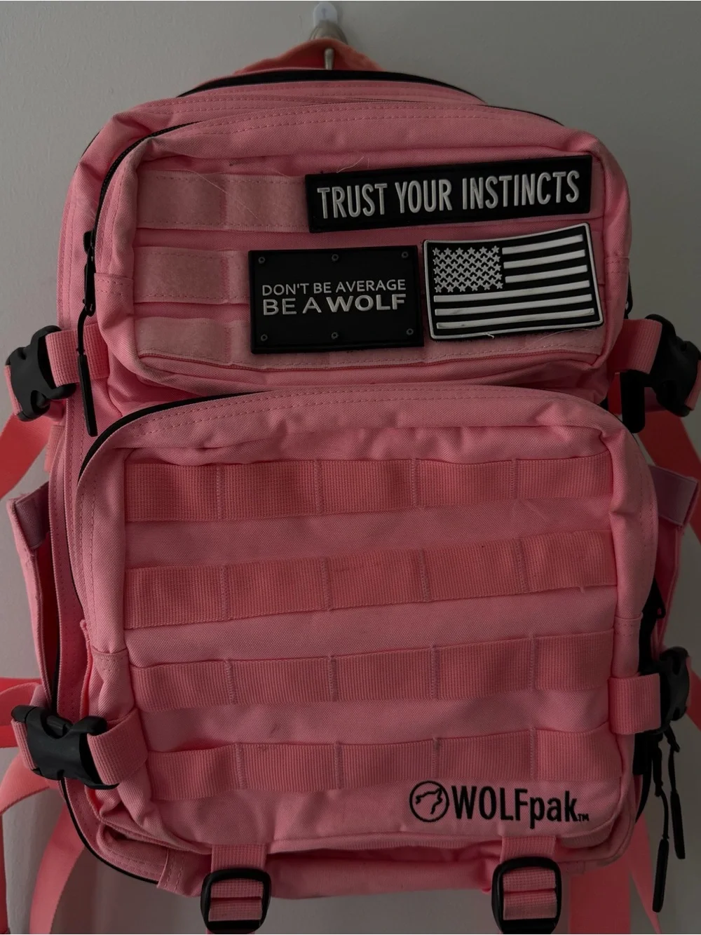 WOLFpak Gym Backpack in Pink - Multiple Pockets 45L
